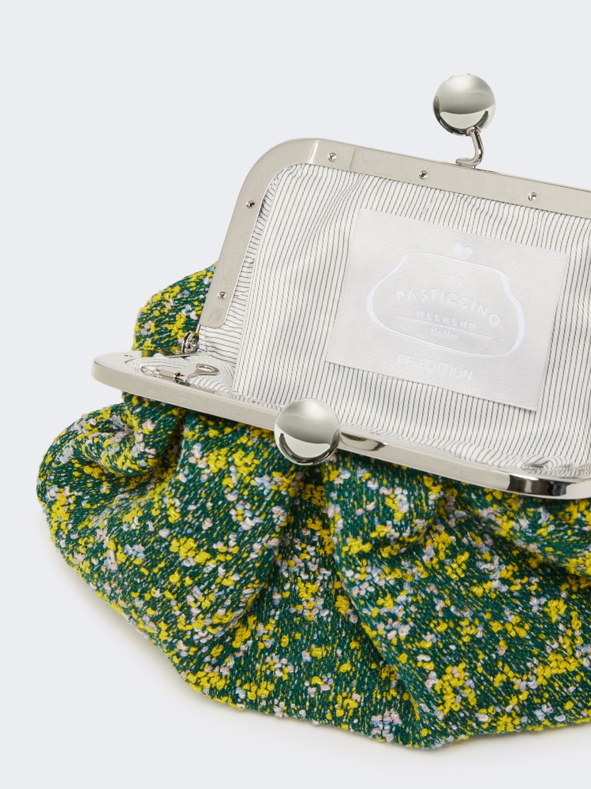 Small wool bouclé Pasticcino Bag, green | Weekend Max Mara