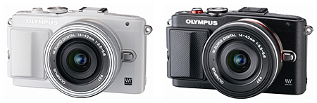 オリンパス、ミラーレス一眼「OLYMPUS PEN Lite E-PL6」のレンズキット