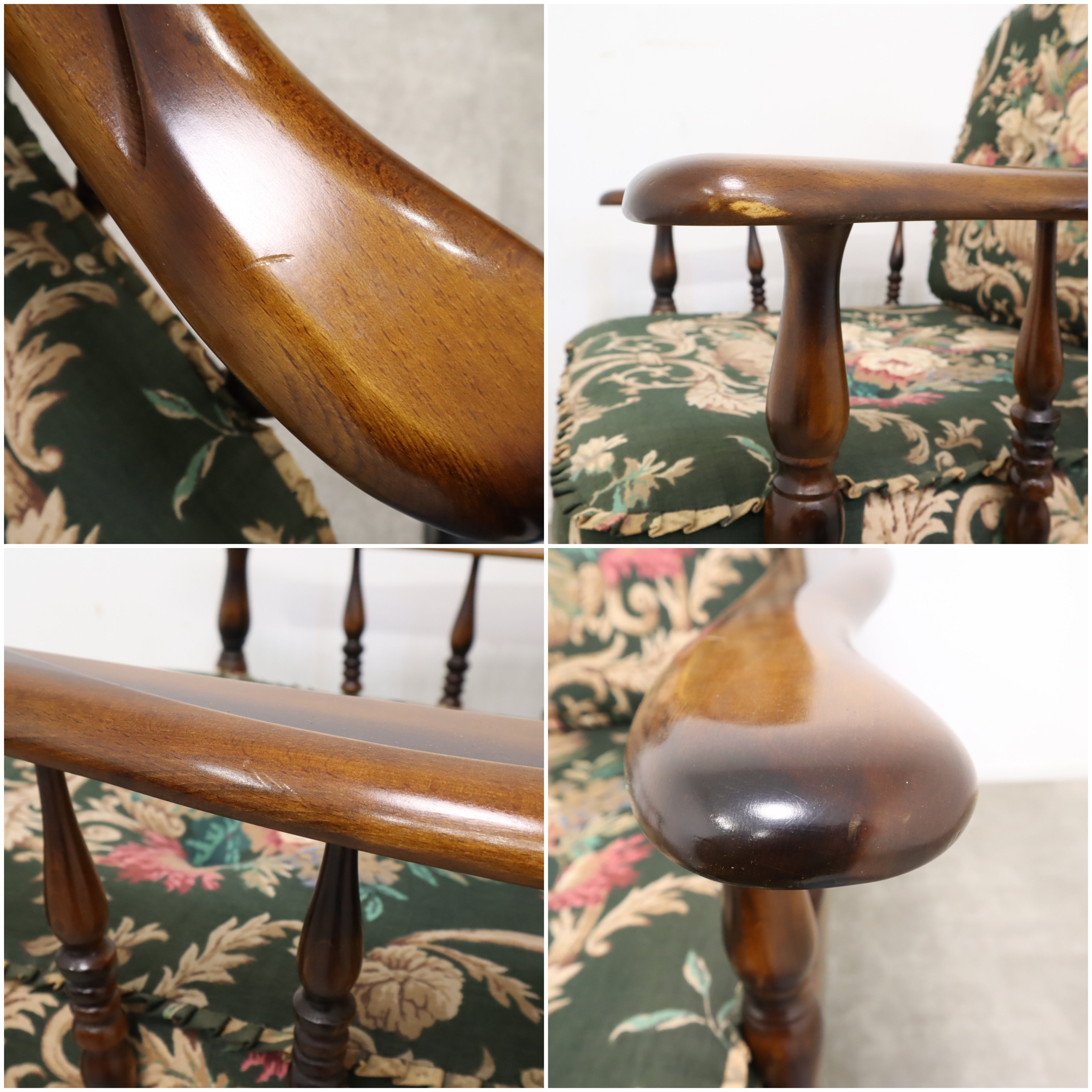 オールドカリモクのヴィンテージ1人掛けソファ No.1 – バナル