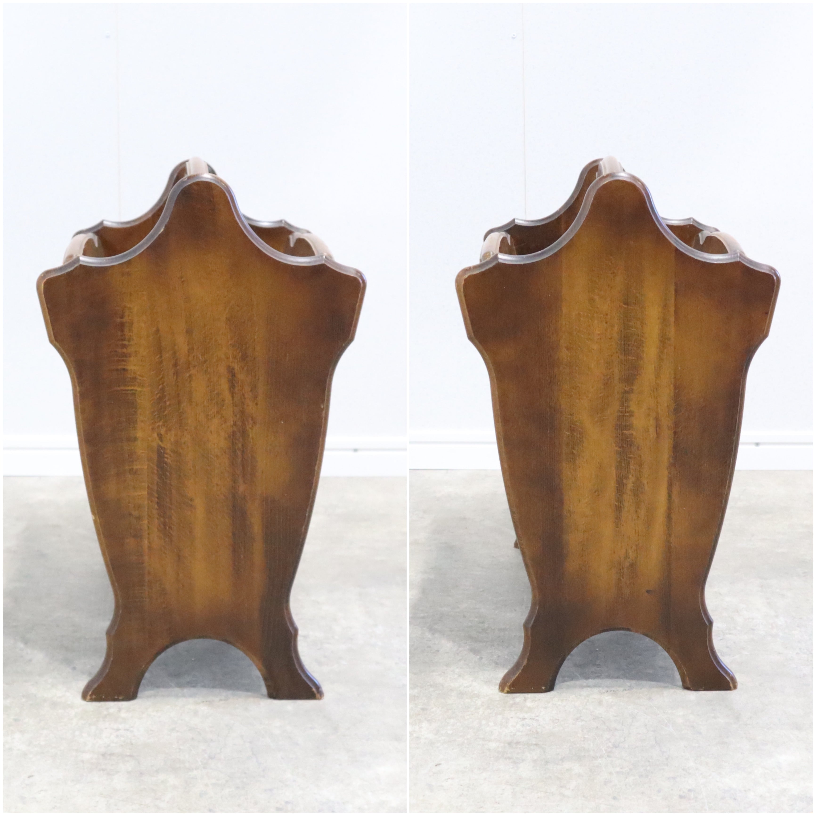 karimoku/オールドカリモク マガジンラック コロニアル 木製 本入れ