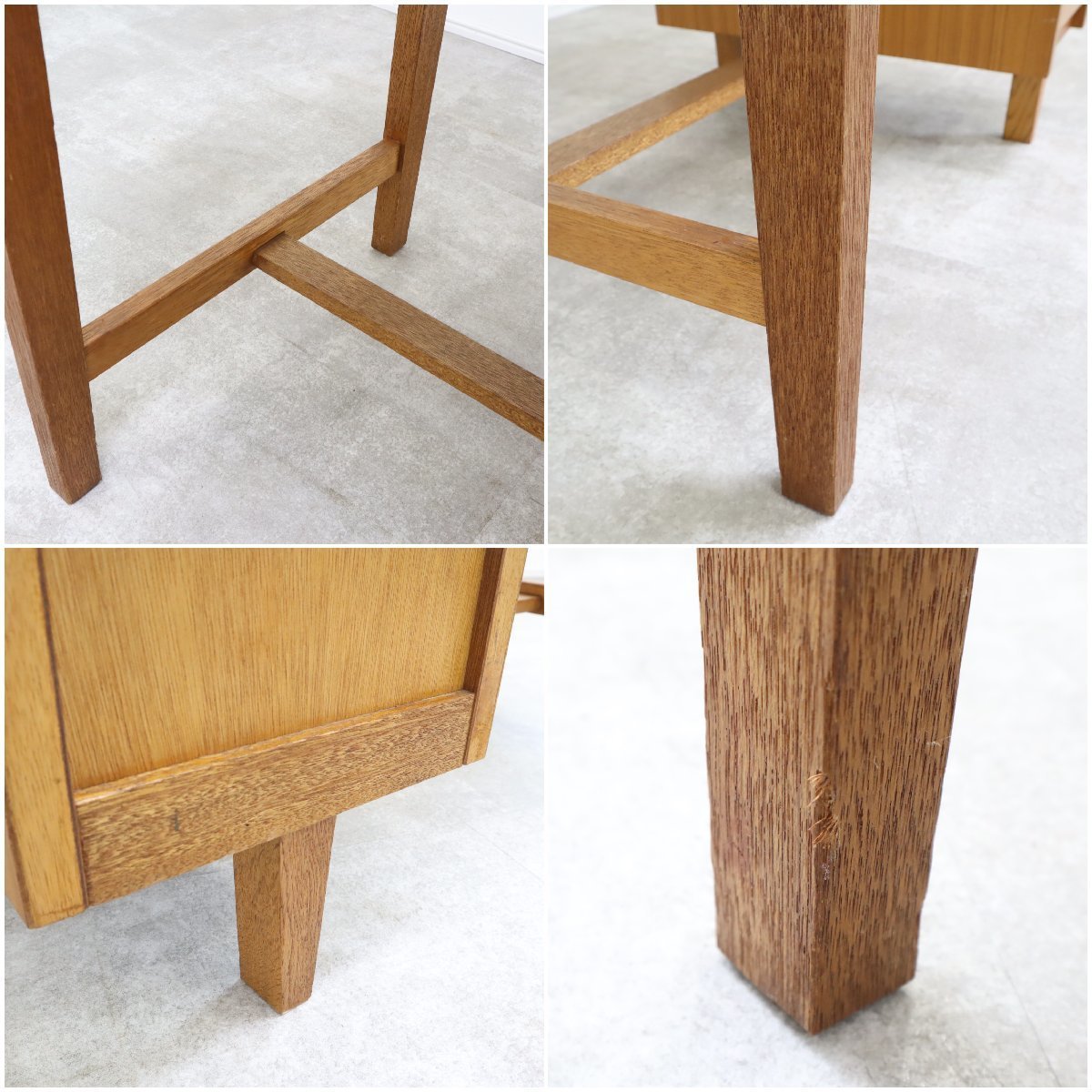 勉強机 昭和レトロ 古家具 ヴィンテージ 学習机 引き出し 木製