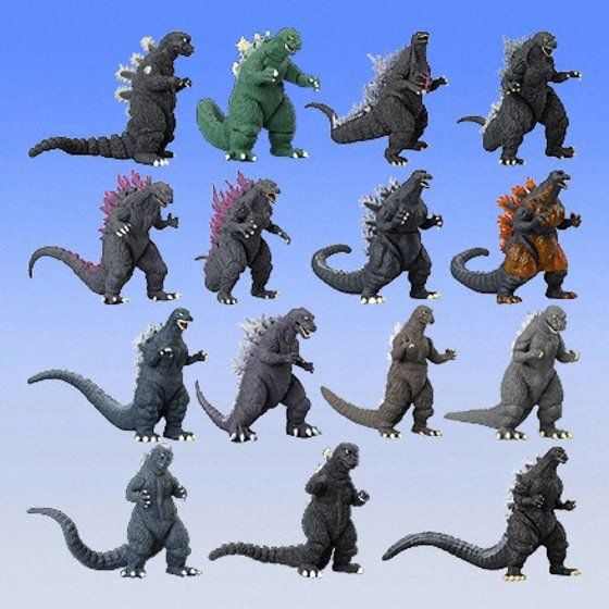 内袋未開封 ゴジラHG クロニクル 全種類コンプリート 内袋未開封 ゴジラHG