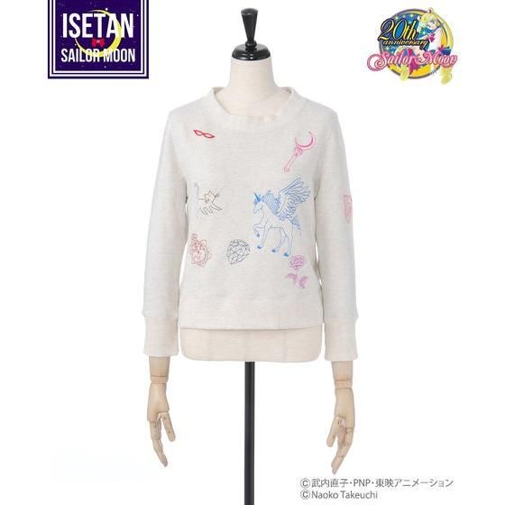 セーラームーンアイコン刺繍スウェットトップス＜Riccimie Premiere