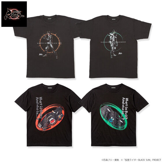 仮面ライダーBLACK SUN』BLACK SUN・SHADOWMOONのアパレル＆雑貨が再販