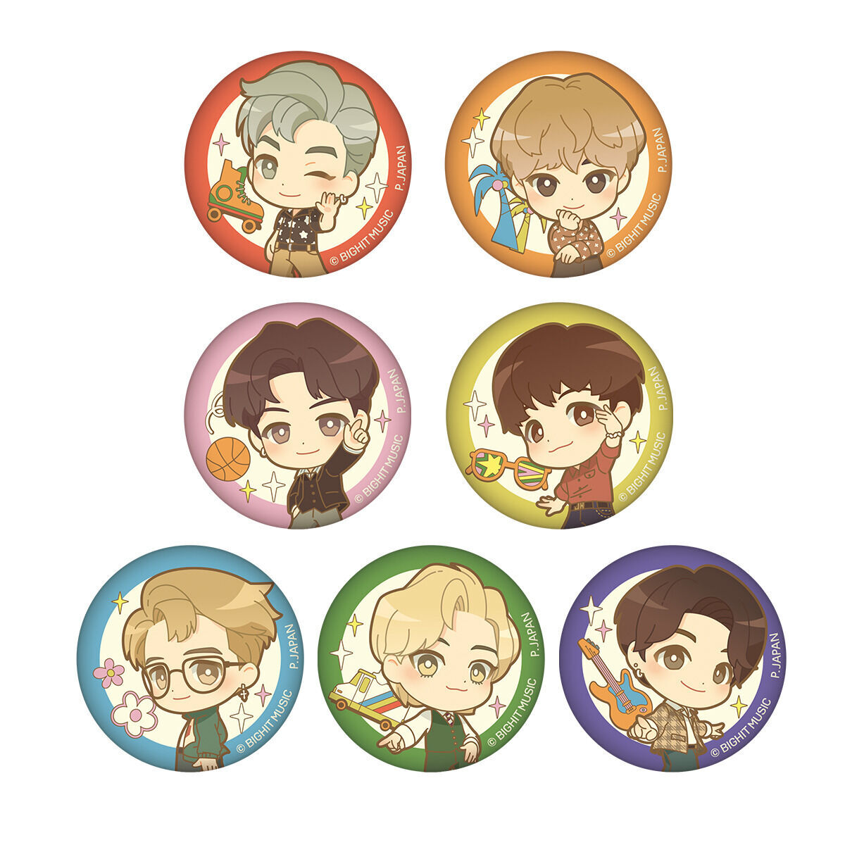 TinyTAN ふわぷに缶バッジ Dynamite | TinyTAN おもちゃ・キャラクター