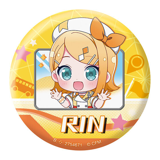 鏡音リン 缶バッジ R_りんご 鏡音リン 缶バッジ マジカルミライ R_