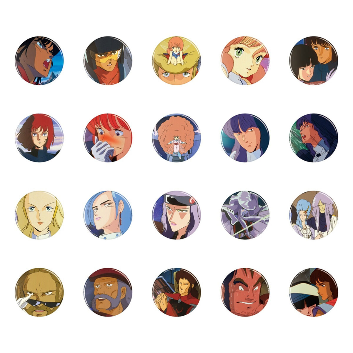 重戦機エルガイム 缶バッジ【キャラクターvol.1】（全20種／※全種