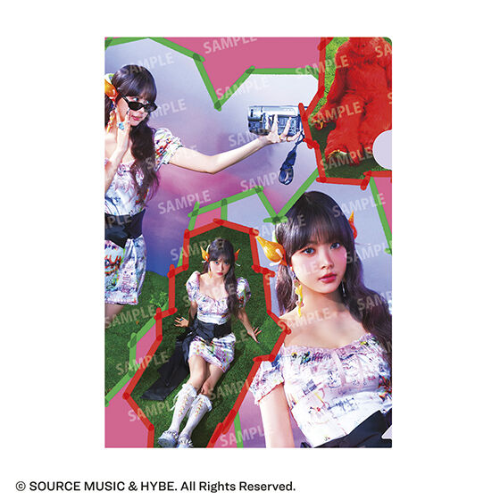 フラットガシャポン】LE SSERAFIM 'CRAZY' クリアファイルコレクション