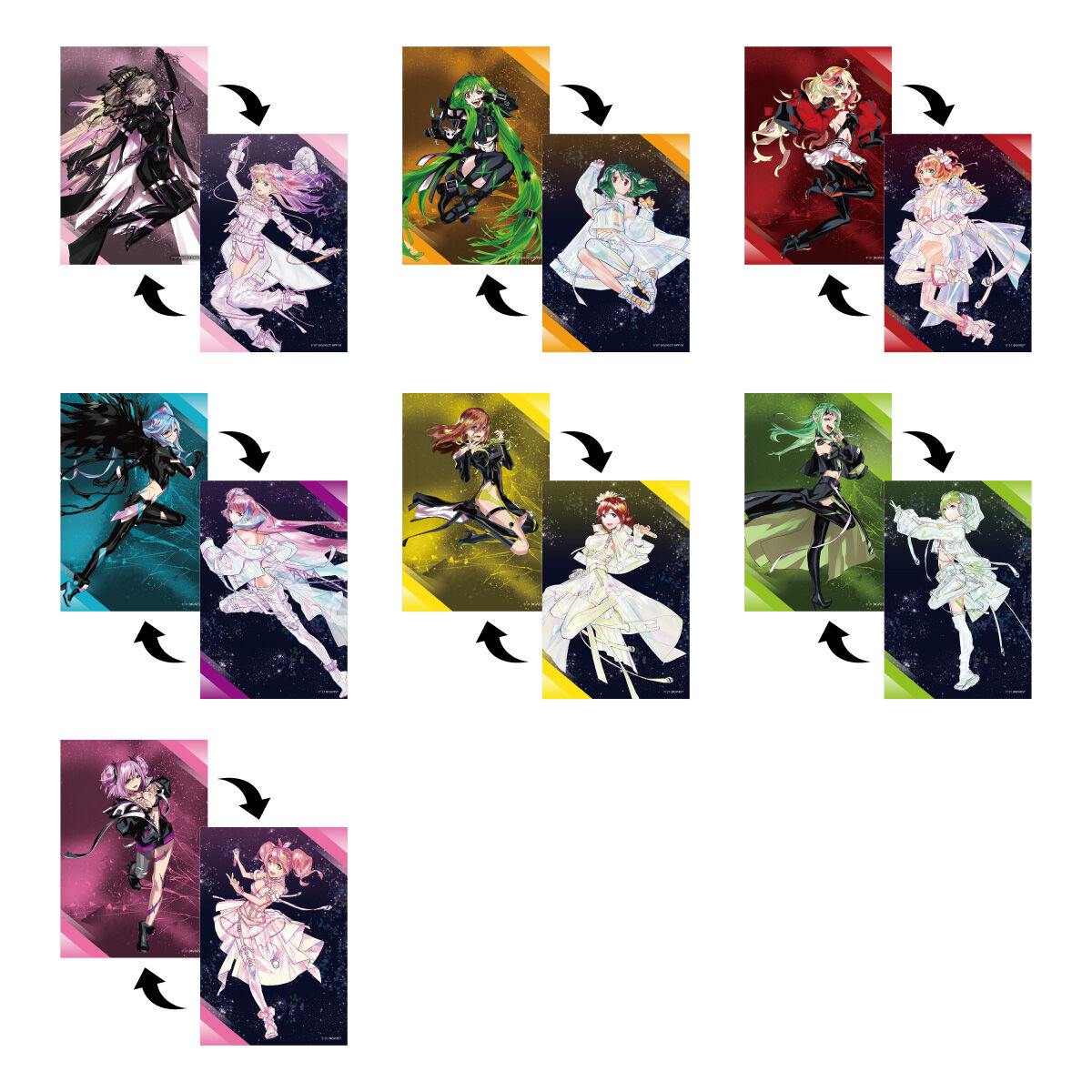 マクロス超時空フェスティバル チェンジングポストカードコレクション