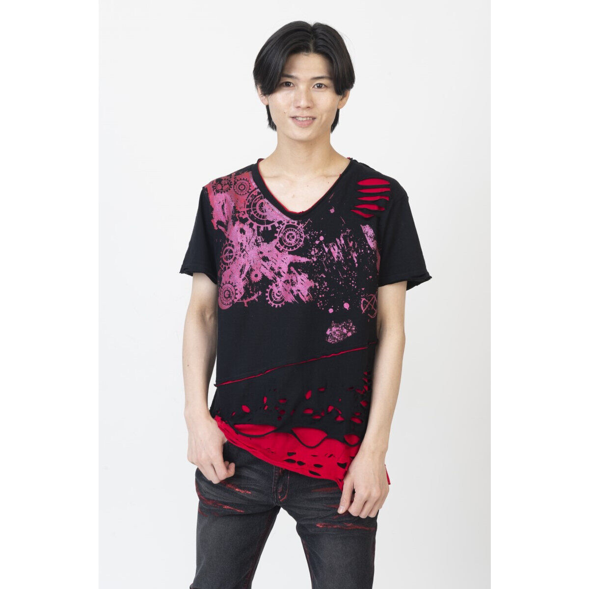 爆上戦隊ブンブンジャー×h.NAOTO ブンレッド／範道大也 ダメージT