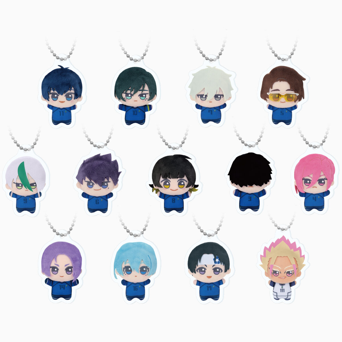 ちびぐるみお写真キーホルダー【TVアニメ『ブルーロック』ユニフォーム