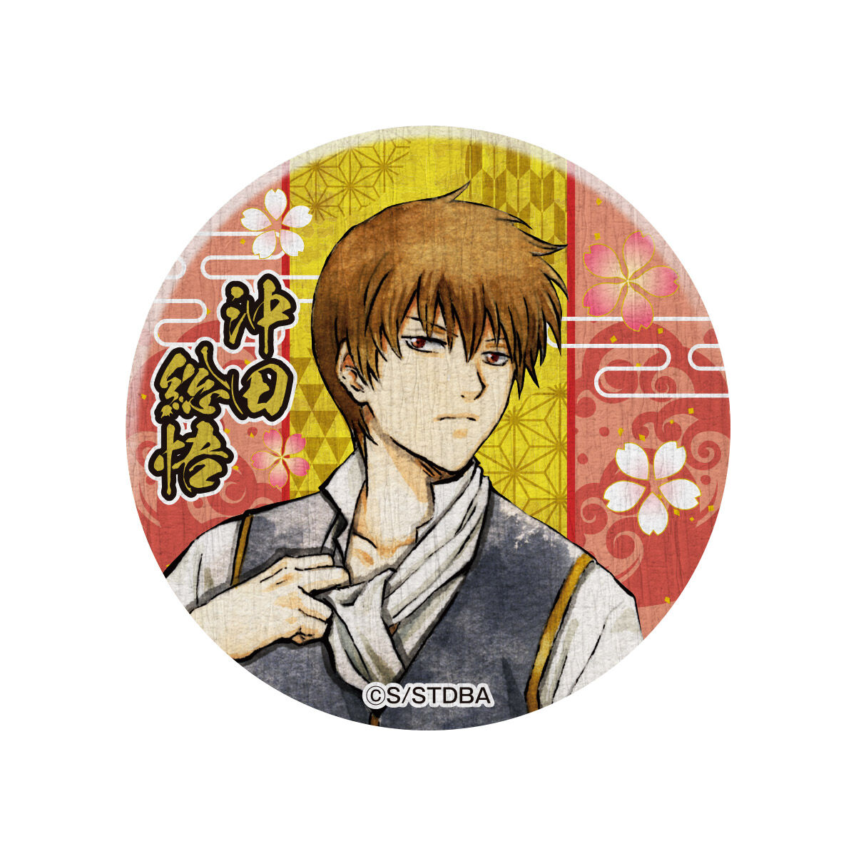 銀魂 キャラポップストア 和紙風缶バッジコレクション-花鳥風月