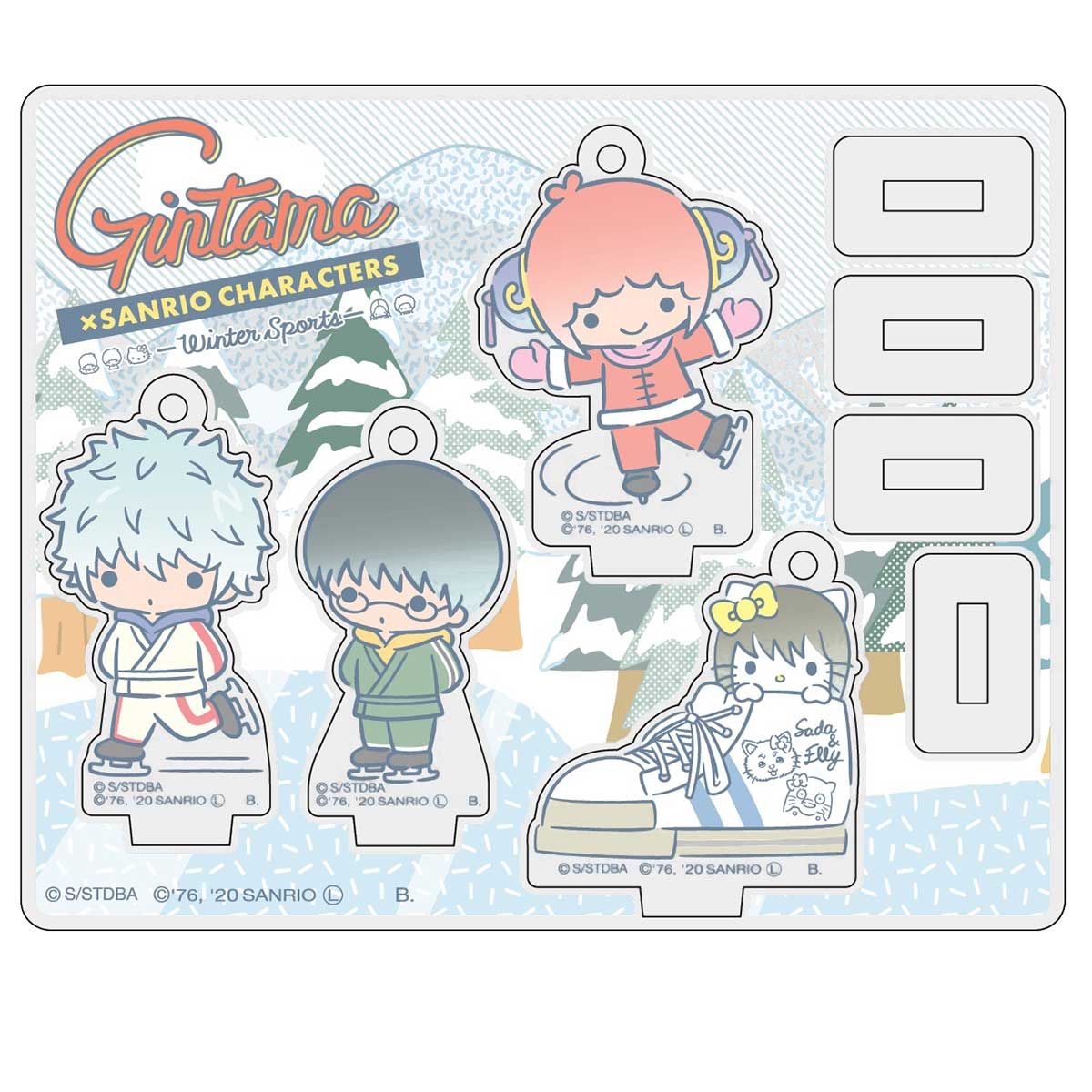 銀魂×Sanrio characters アクリルマスコットプレート～スケート