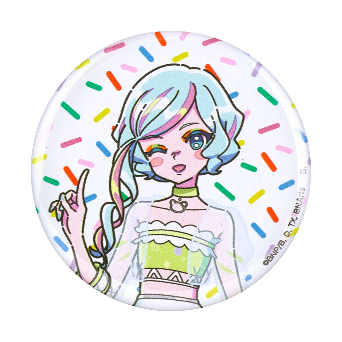 アイカツ アイカツオフィシャルショップ 白鳥ひめ 缶バッジ ガラポン B