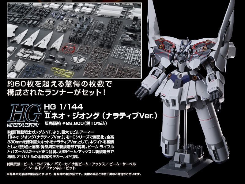 HG 1/144 IIネオ・ジオング（ナラティブVer.）｜プレミアム