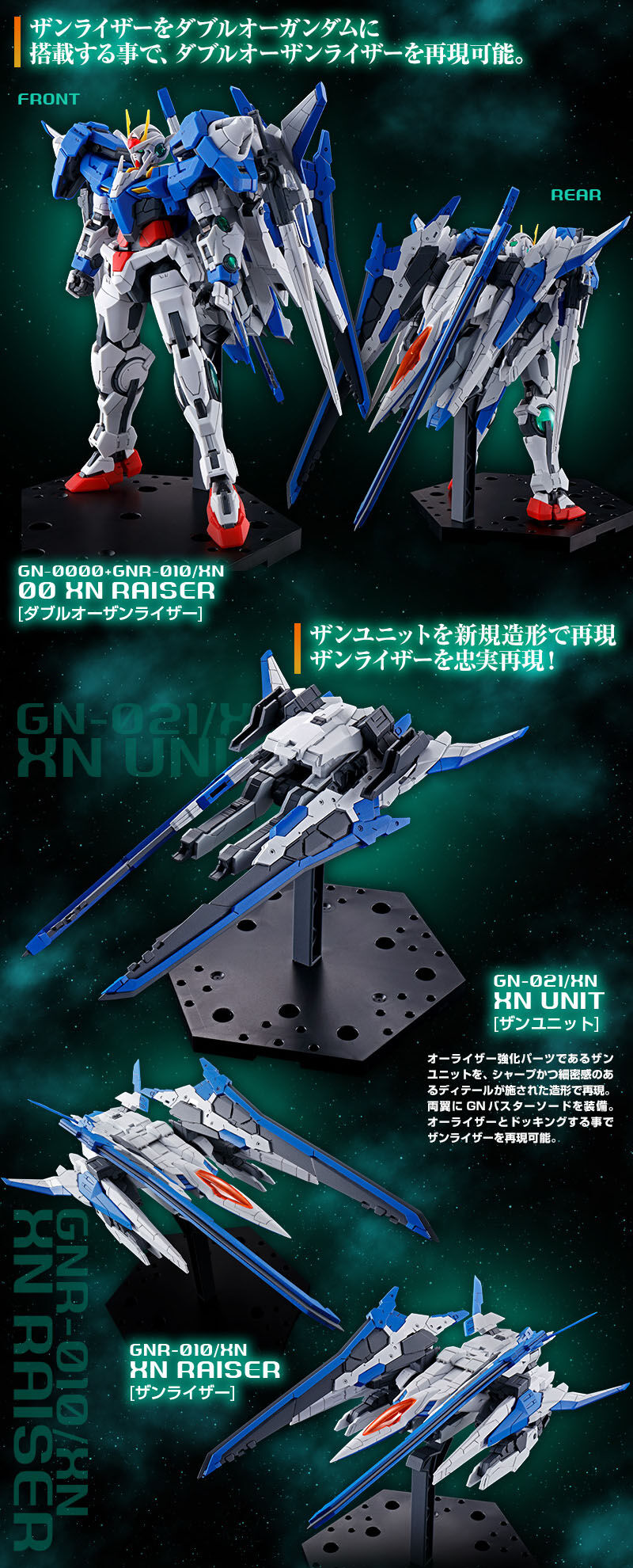 RG 1/144 ダブルオーザンライザー｜プレミアムバンダイ｜バンダイ