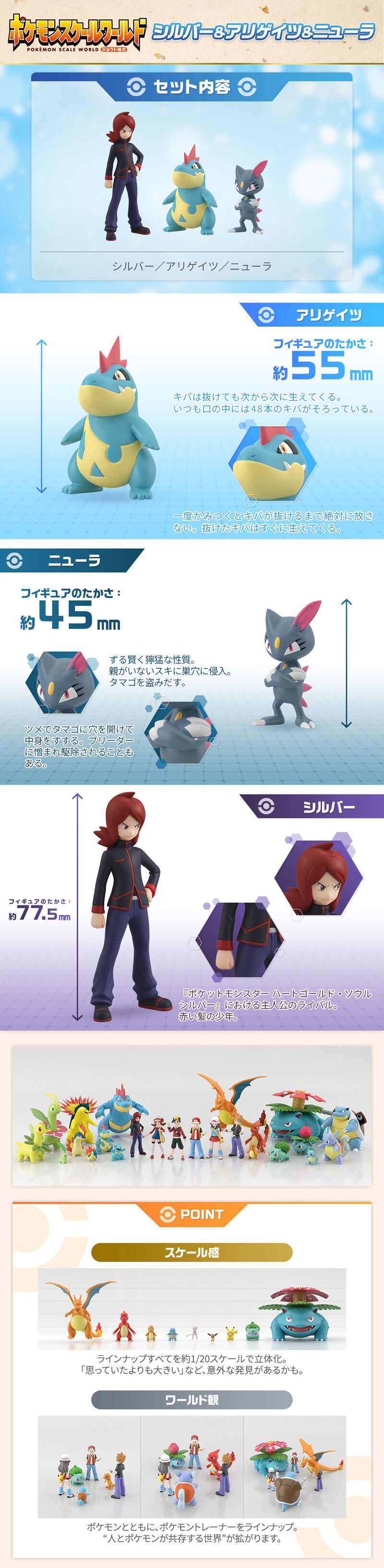 ポケモンスケールワールド ジョウト地方 シルバー＆アリゲイツ