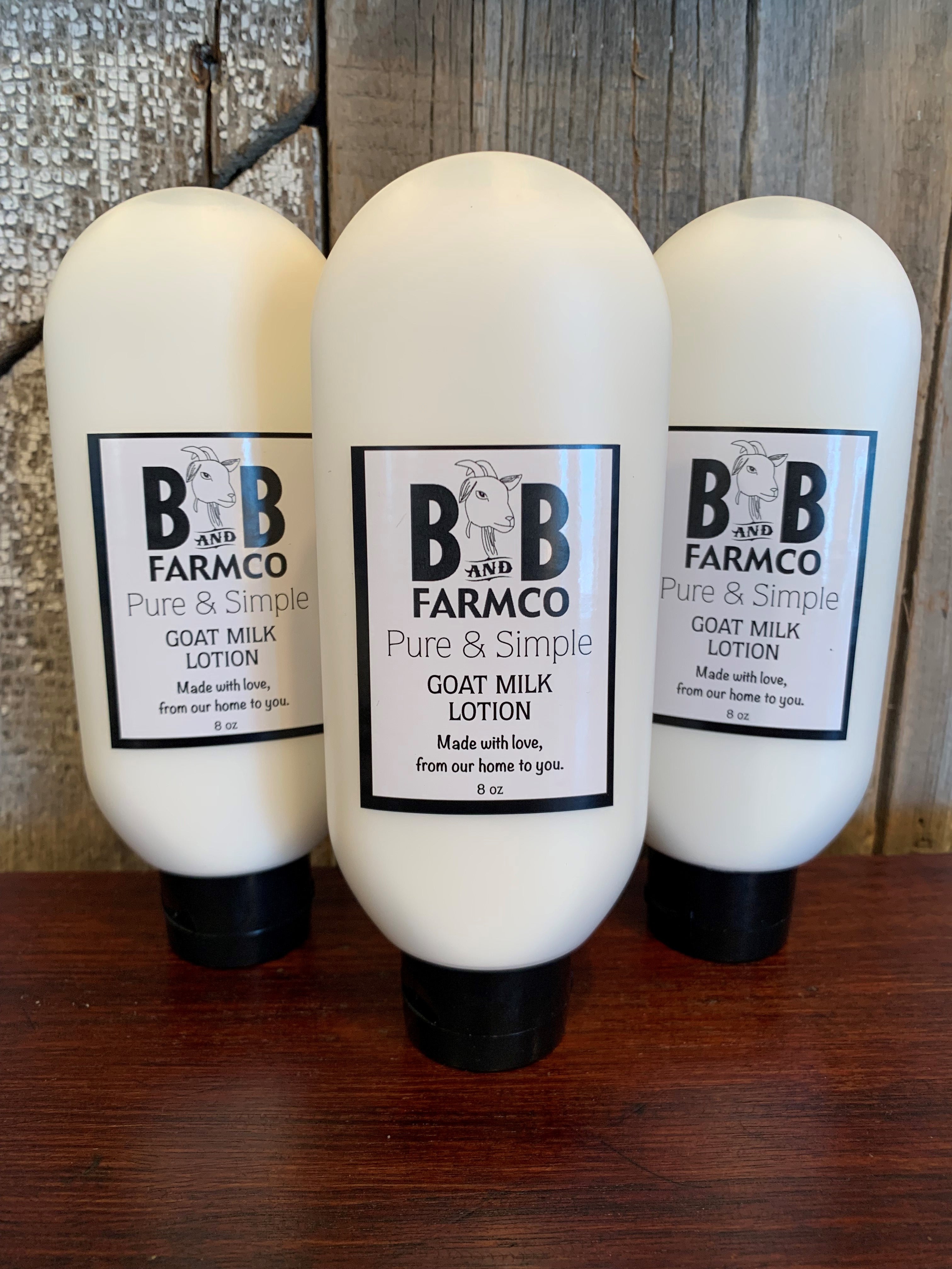 Pure and Simple Goat Milk Lotion – B and B Farmco