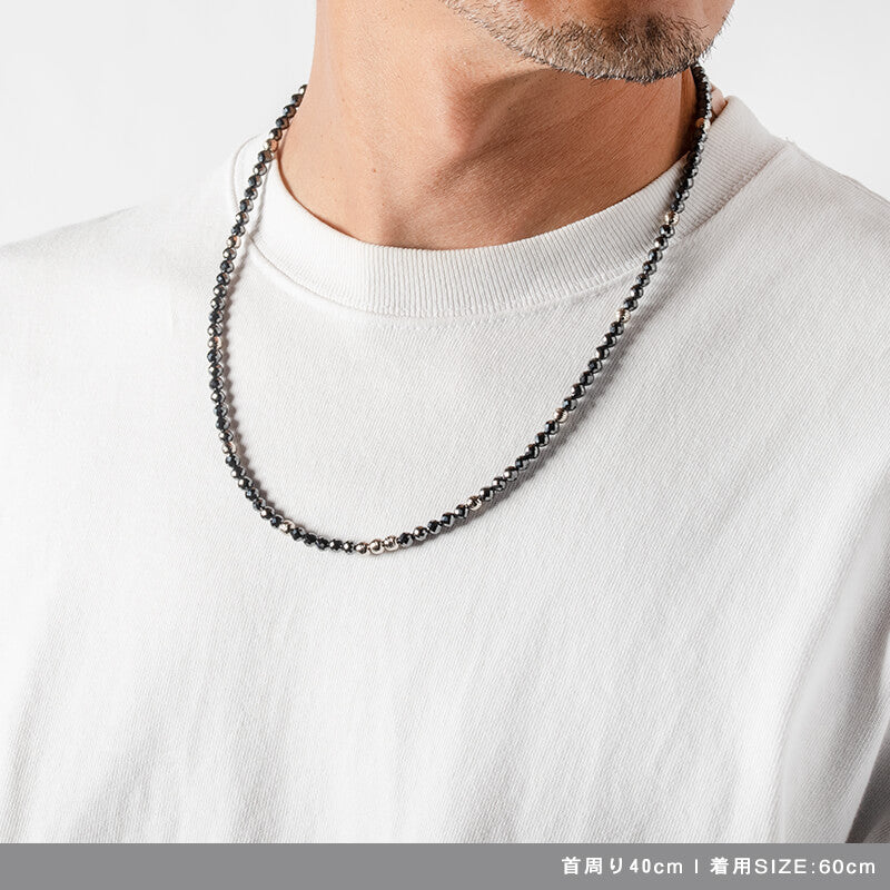 Galaxy ギャラクシー Model-A Black×Silver 磁気ネックレス – BANDEL