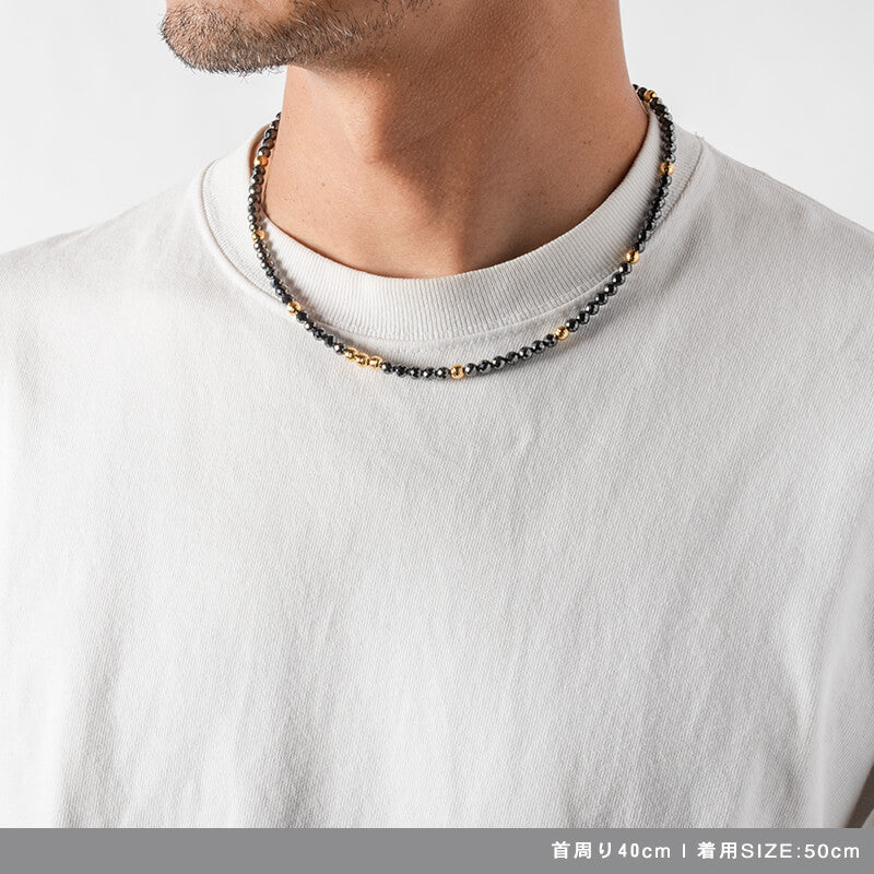 Galaxy ギャラクシー Model-A Black×Gold 磁気ネックレス – BANDEL