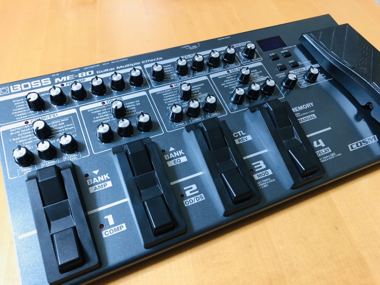 レビュー】BOSSのGTシリーズとMEシリーズの違いは？BOSS ME-80を使った