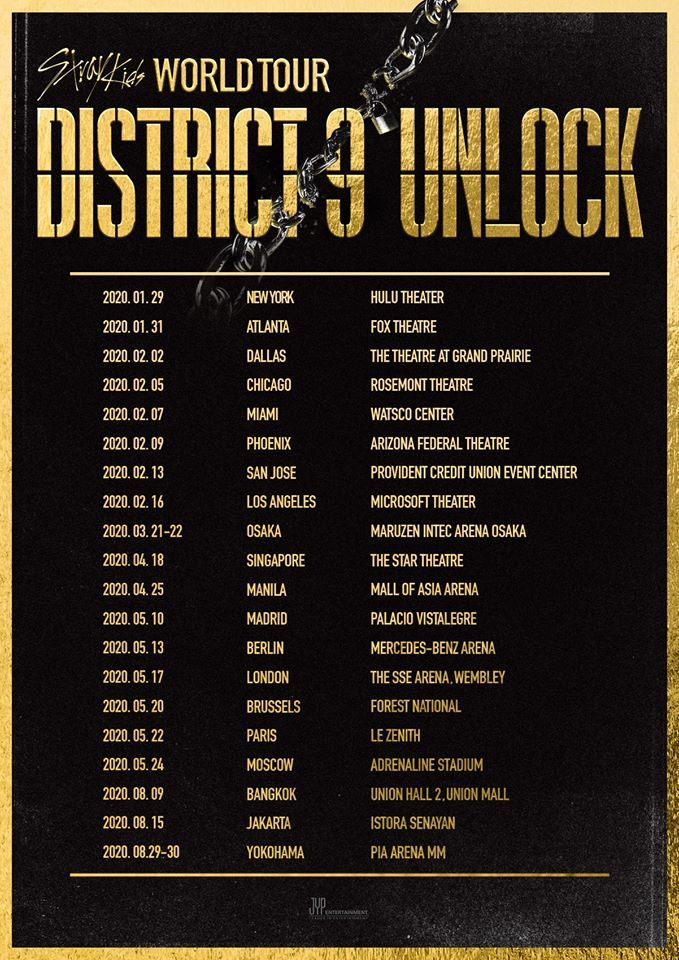 Stray Kids announce additional dates for District 9 : Unlock World