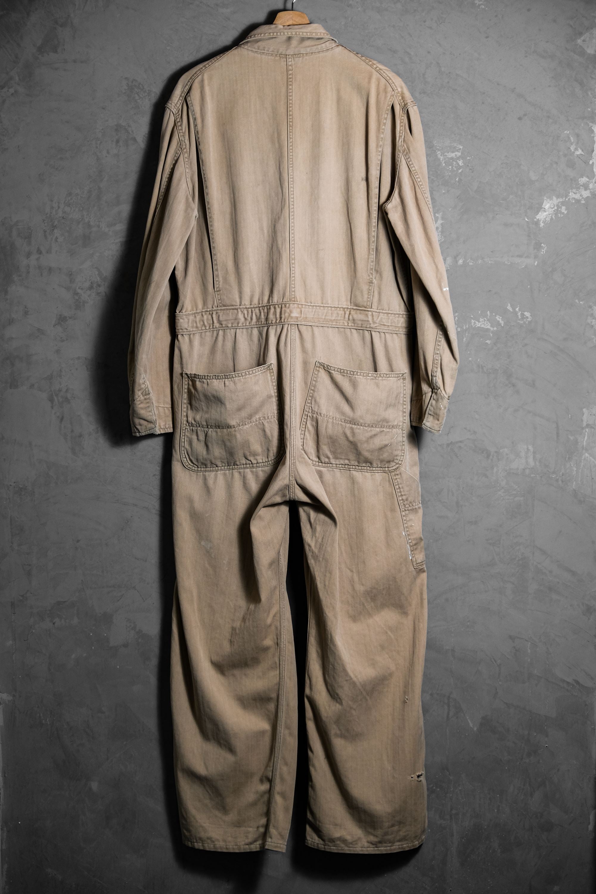 HERCULES 1940~50's “Nation-ALLS” Vintage HBT Twill Coveralls