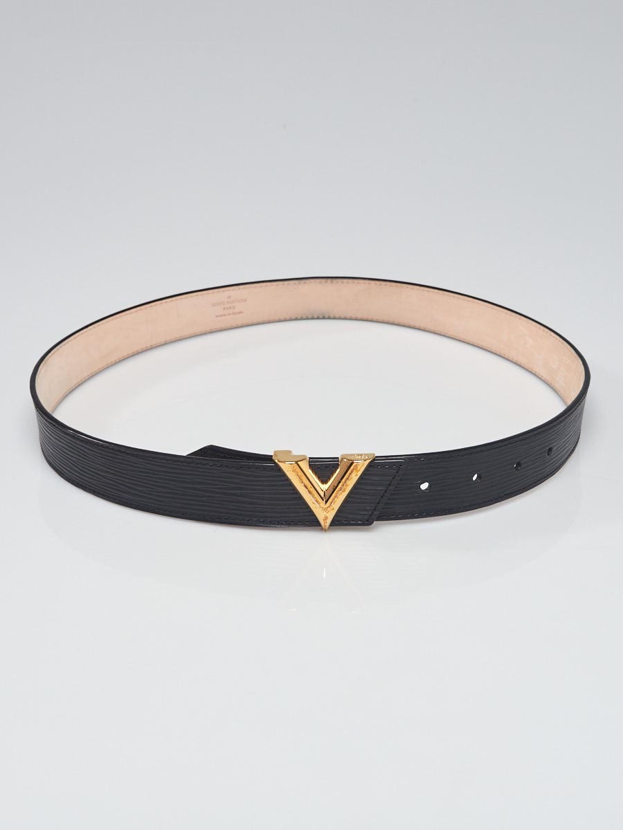 Louis Vuitton Black Epi Leather Essential V Belt Size 80/32