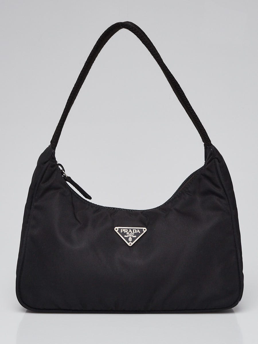 Prada Black Tessuto Nylon Shoulder Bag MV515 | Yoogi's Closet