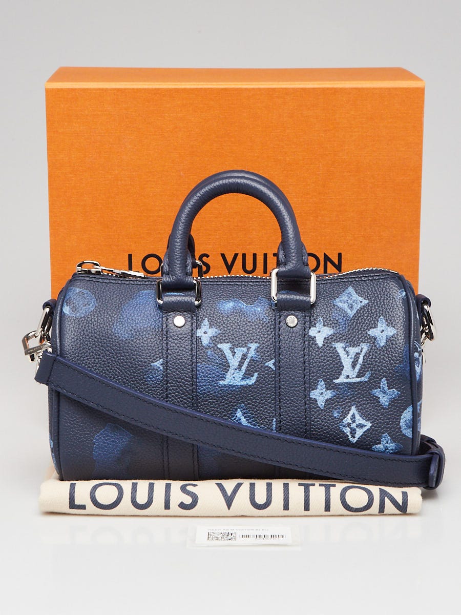 Louis Vuitton Bleu Monogram Ink Waterfall Keepall XS Bag | Yoogi's