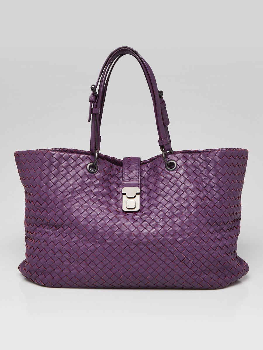 Bottega Veneta Purple Leather Capri Large Tote Bag | Yoogi's Closet
