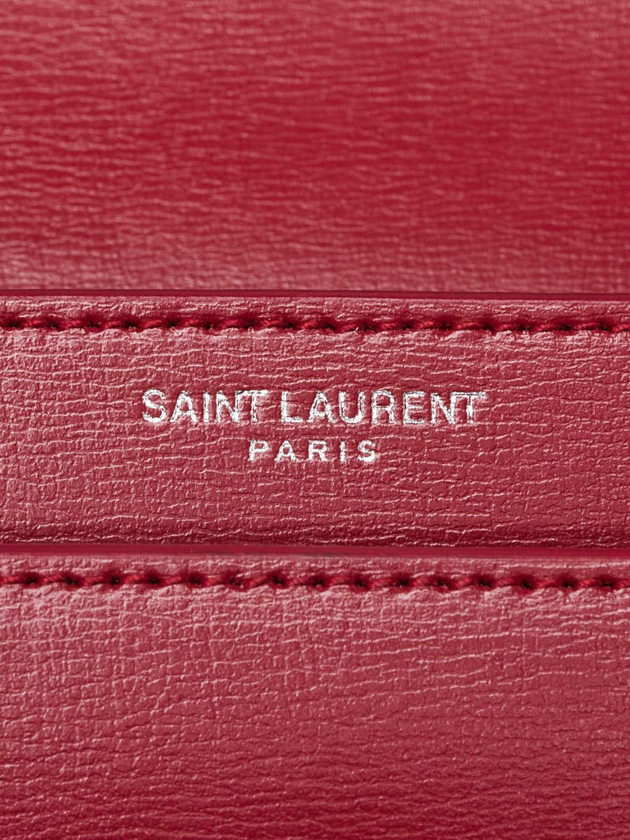 Yves Saint Laurent Red Leather Medium Sunset Crossbody Bag
