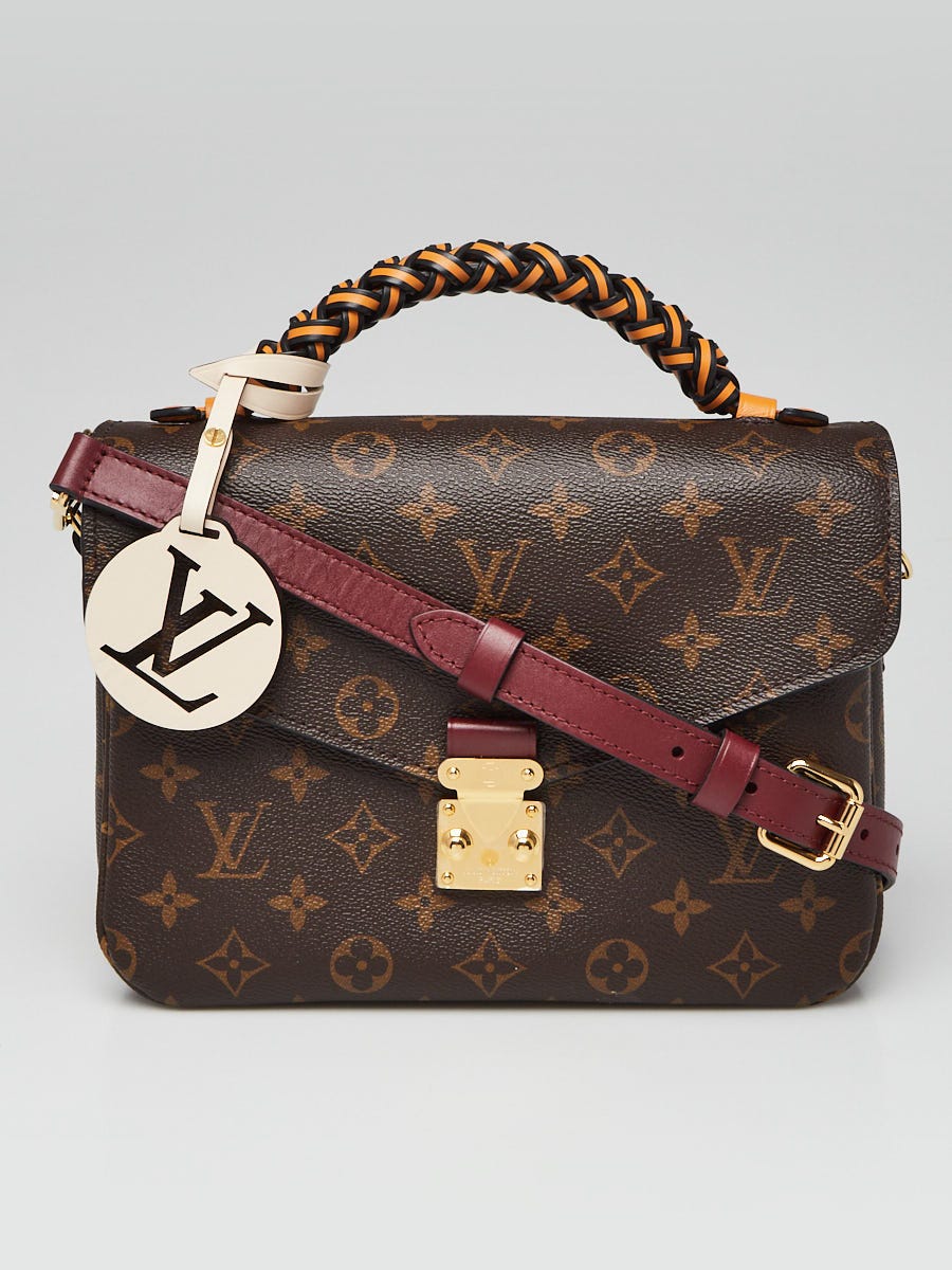 Louis Vuitton Monogram Canvas Braided Handle Pochette Metis Bag