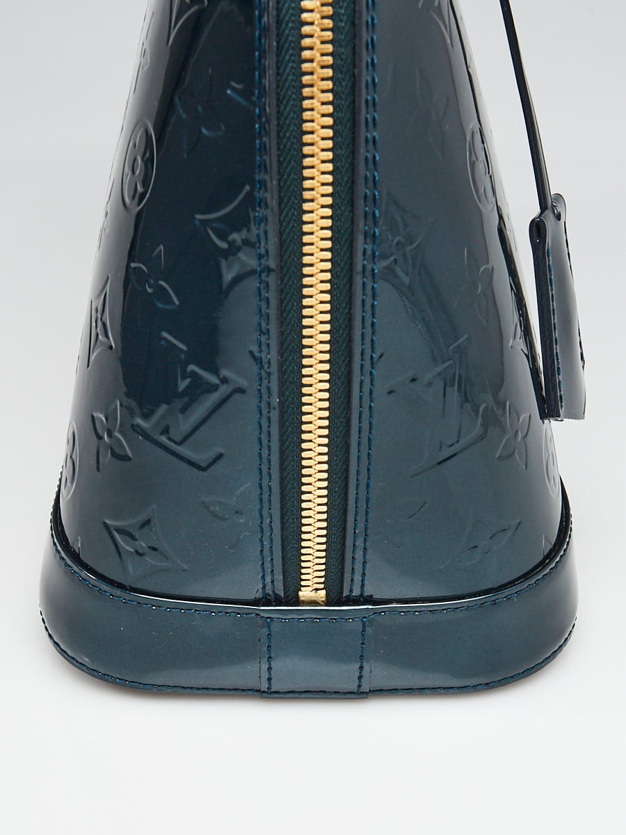 Louis Vuitton Blue Nuit Monogram Vernis Alma PM Bag | Yoogi's Closet