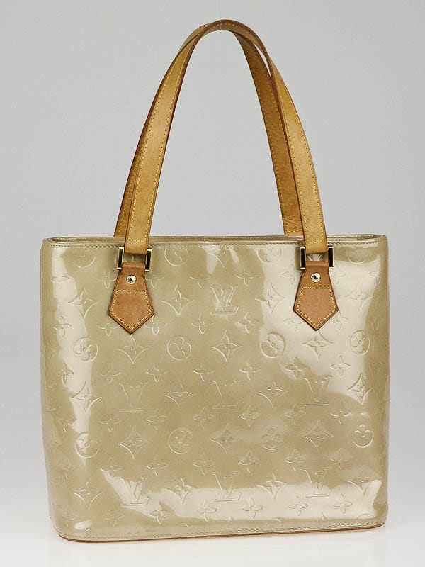 Louis Vuitton Beige Monogram Vernis Houston Tote Bag | Yoogi's Closet