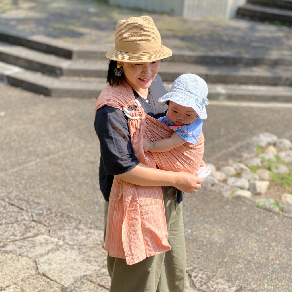 キュット ミー！823 しじら織 サーモンピンク（薄手） – 北極しろくま堂