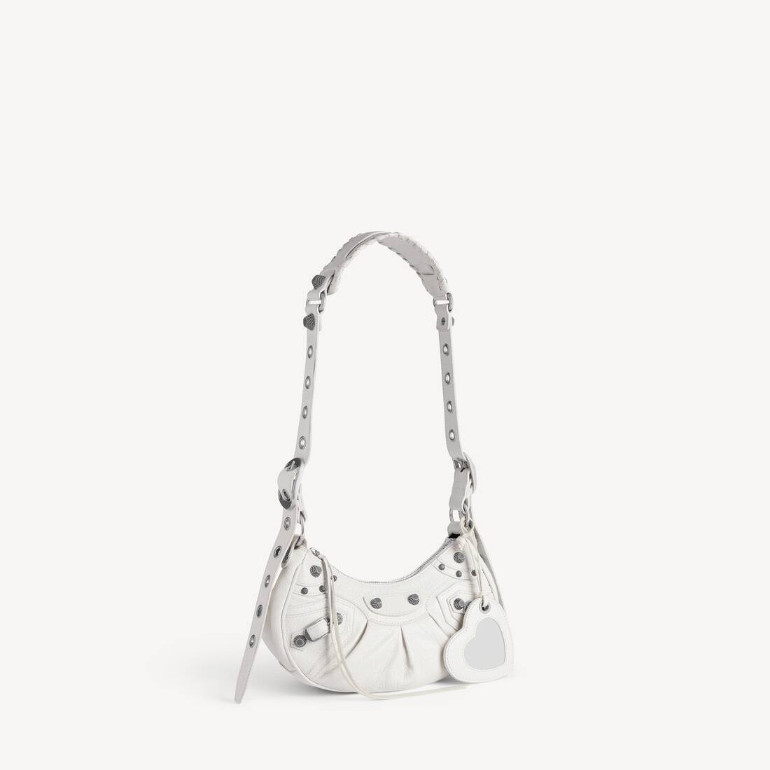 Women's Le Cagole Shoulder Bag Xs in White | Balenciaga US