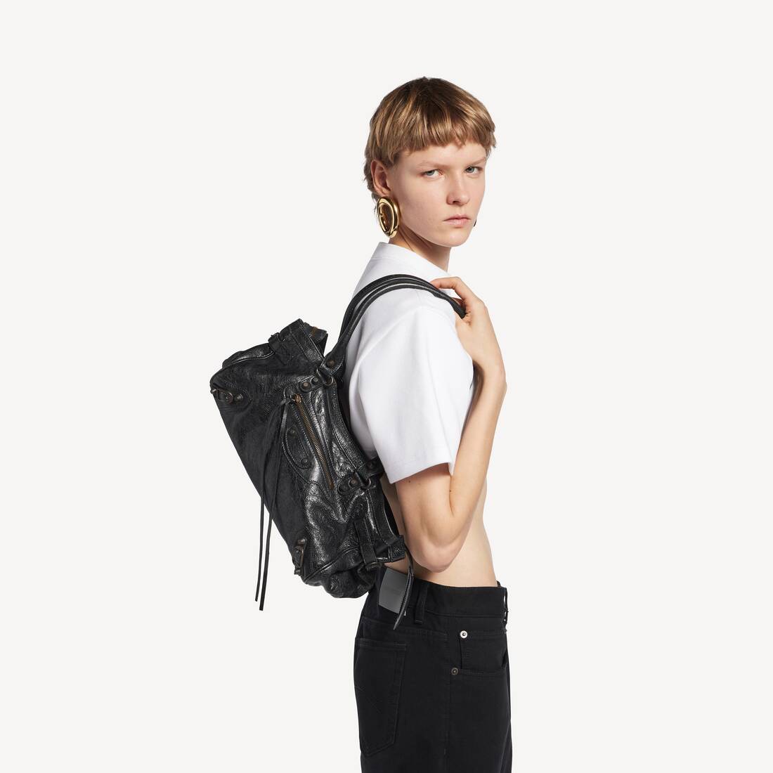 Women's Le City Bag East-west in Black | Balenciaga US