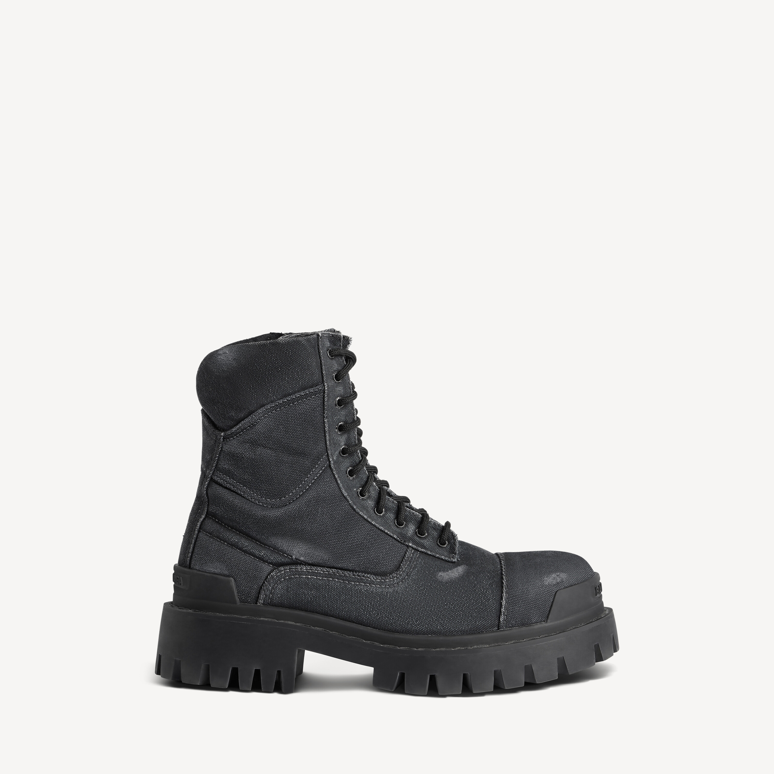 Men's Combat Strike Boot in Black | Balenciaga US