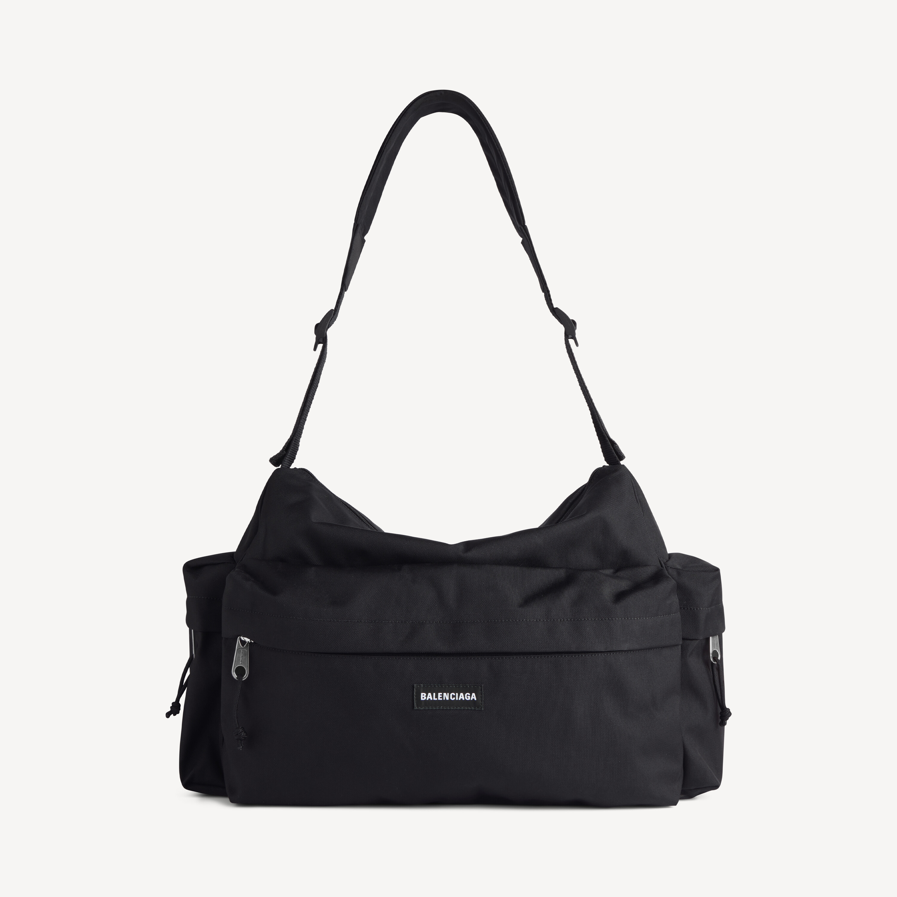 Men's Explorer Multipocket Weekender Medium in Black | Balenciaga JP