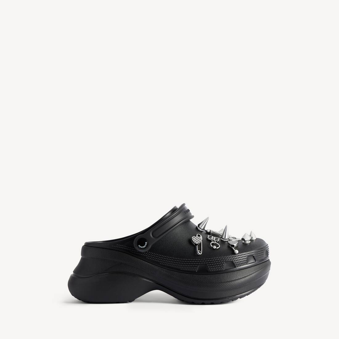 ブラック の ウィメンズ Crocs™ ミュール Jibbitz™ | Balenciaga JP