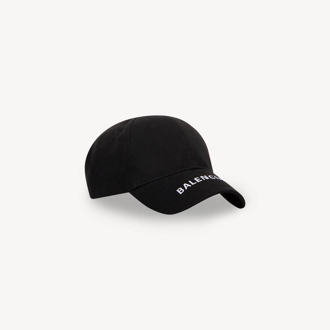 Logo Visor Cap in Black | Balenciaga US