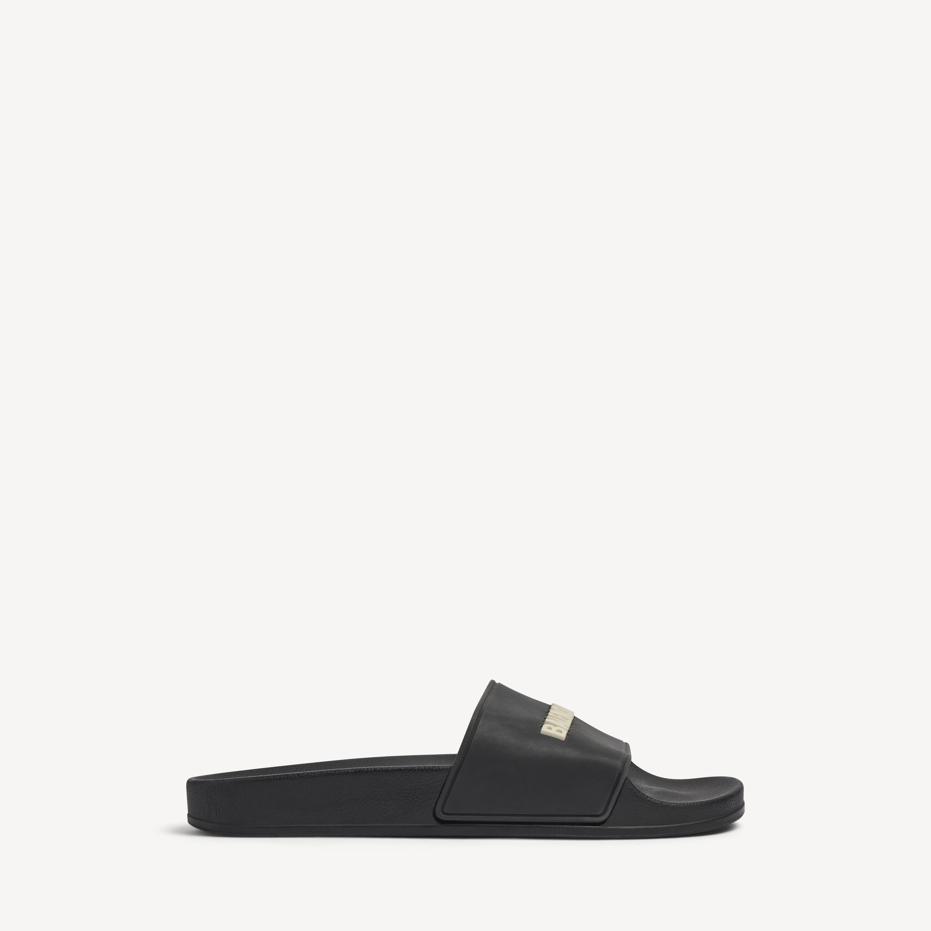 Women's Pool Slide Sandal in Black/white | Balenciaga US