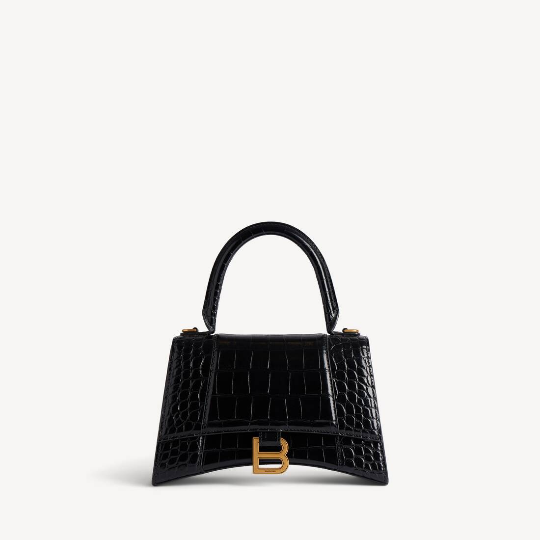 Women's Hourglass Handbag Small in Black | Balenciaga US