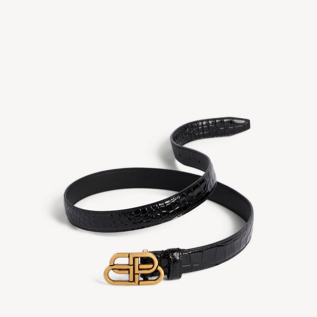 ブラック の ウィメンズ Bb Thin ベルト | Balenciaga JP (バレンシアガ）