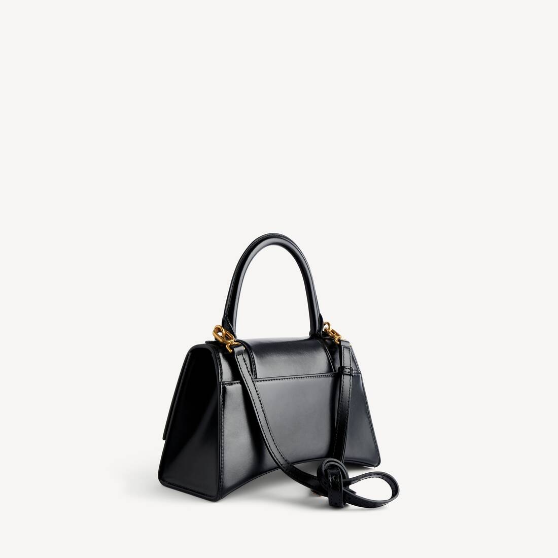 Women's Hourglass Handbag Small in Black | Balenciaga US