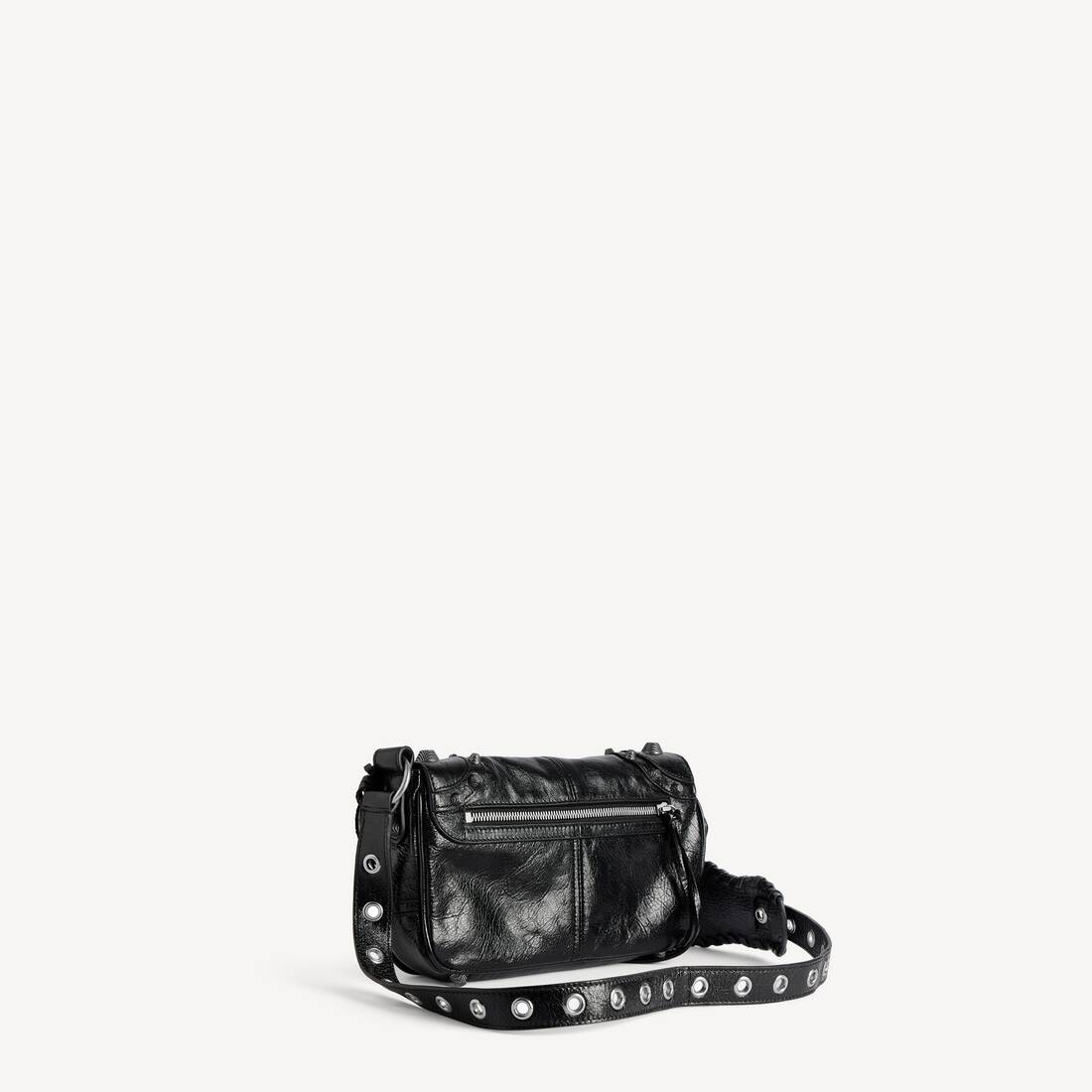 Men's Le Cagole Flap Bag Xs in Black | Balenciaga US