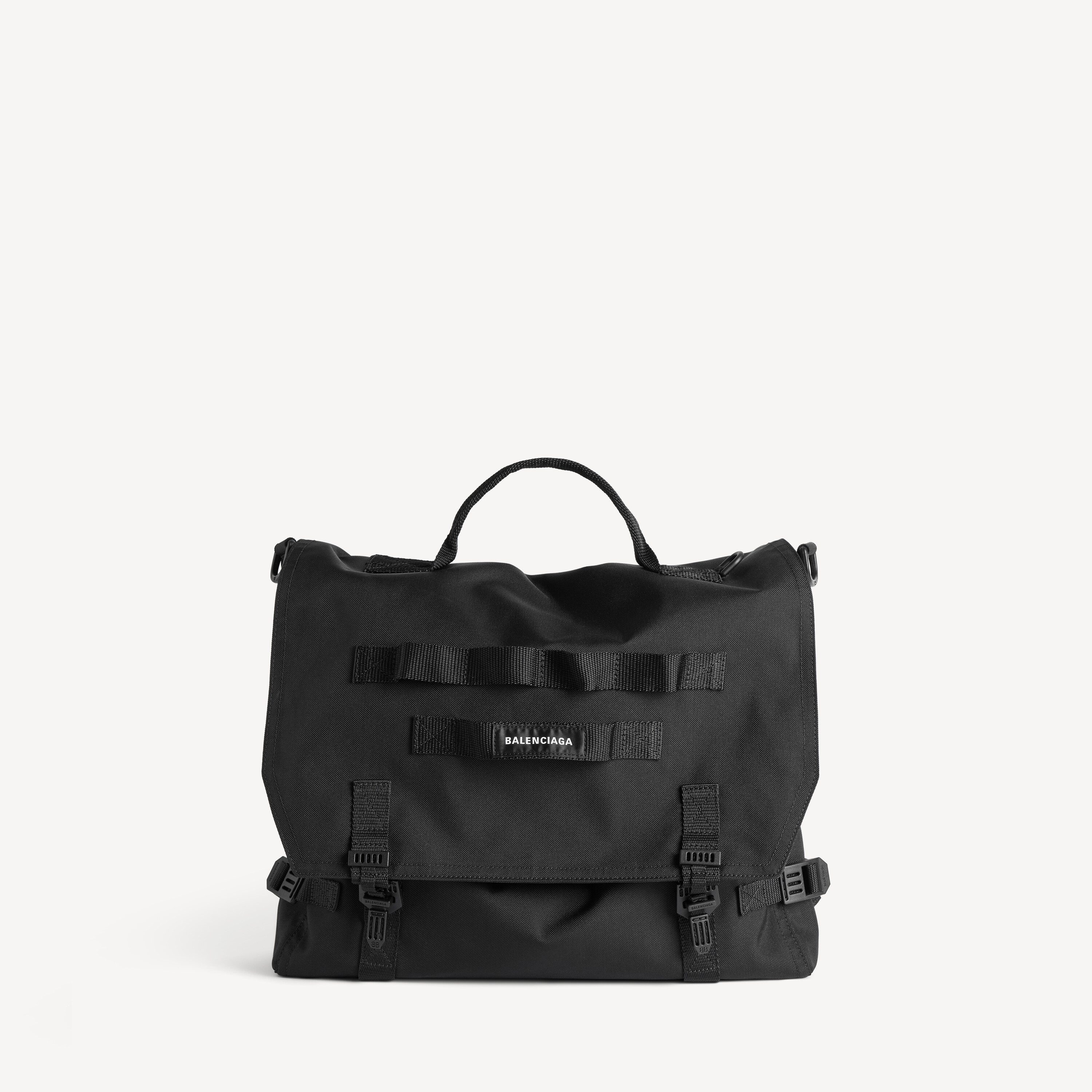 Men's Army Messenger Bag in Black | Balenciaga US