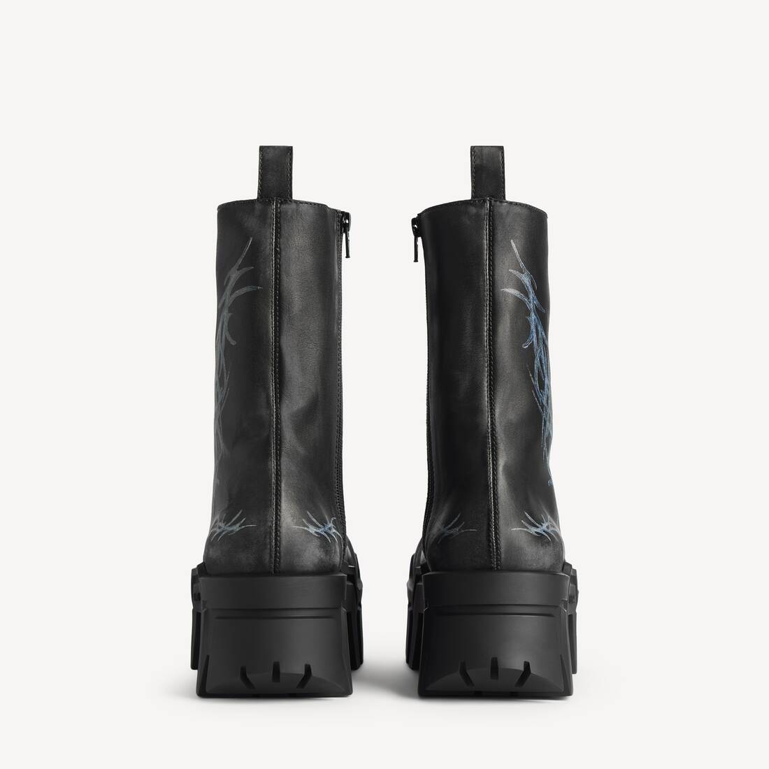 Men's Bulldozer Lace-up Bootie in Black | Balenciaga US