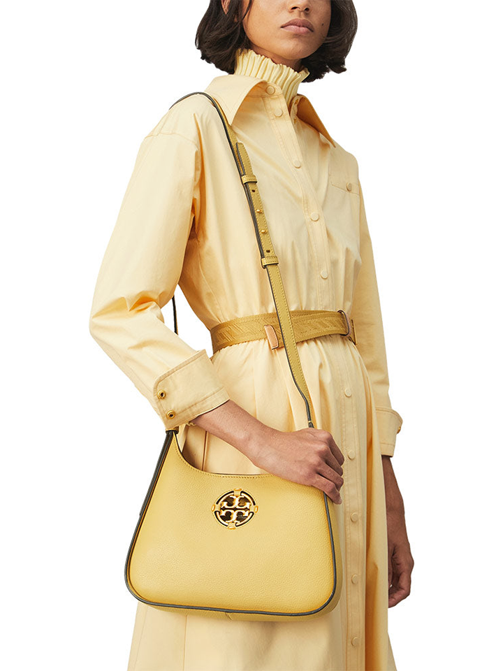 Tory Burch 82982 Miller Small Hobo Bag Beeswax – Balilene